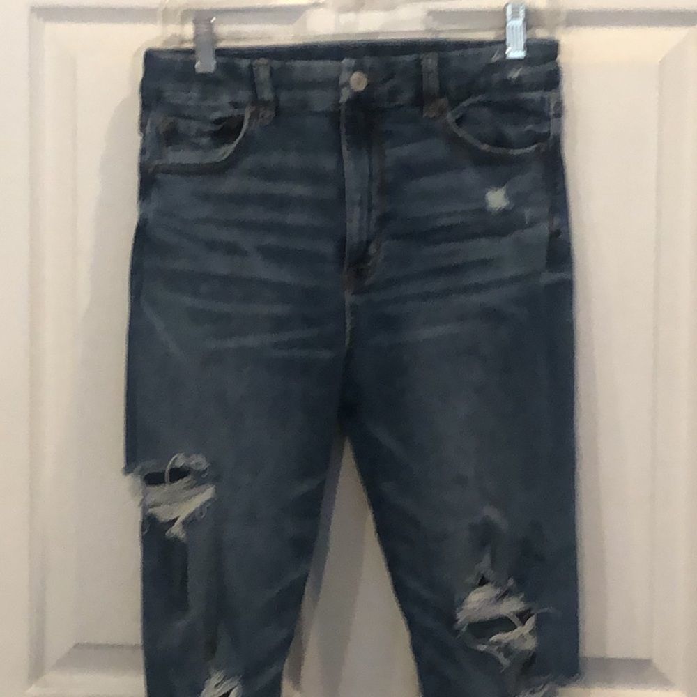 American Eagle Women’s 6 Short Distressed Curvy super high rise Jegging Jeans - Picture 14 of 16